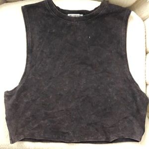 Charcoal muscle tee